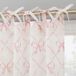 Sun Zero Romy Generation Lattice Bows Sheer Tie Top Gordijnpaneel, 127 x 160 cm, roze