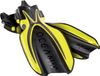 Oceanic Manta Ray - Palmes de plongée - Palmes de plongée à talon ouvert - Adultes - Jaune/Noir - XL