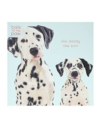 UK Greetings Vaderdagkaart van zoon - zoals papa als zoon vaderdagkaart - schattige vaderdagkaart - Dalmatie vaderdagkaart - hondenvaderdagkaart