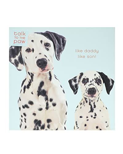 Vaderdagkaart van zoon - schattige vaderdagkaart - Dalmatie vaderdagkaart - hondenvaderdagkaart