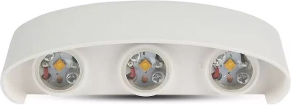 V-tac VT-846 LED wandlamp up / down - 5W - 630 Lm - 3000K - Wit