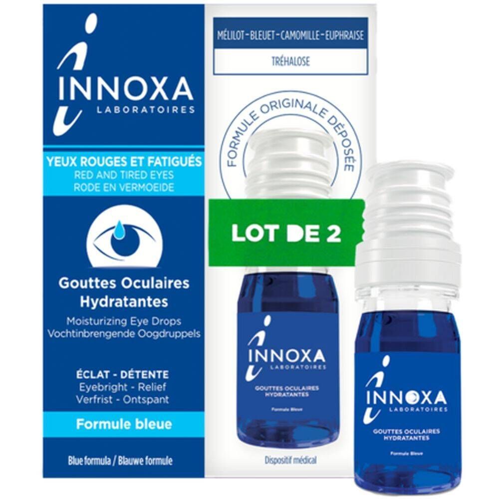 Innoxa Vochtinbrengende Oogdruppels Blauwe Formule - 2x10 ml