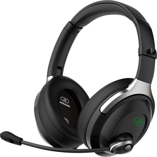 AceZone A-Spire Wireless Hybrid ANC Gaming Headset - Zwart - PC/PS4/PS5/Xbox Series X|S/Switch/Mobile