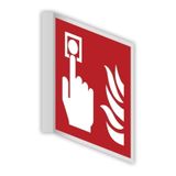 ARBOwinkel.nl Brandmelder haaks bord - 150 x 150 mm kunststof