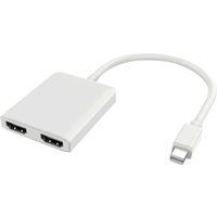 PremiumCord Mini DisplayPort male naar HDMI female adapter - 20 cm - wit