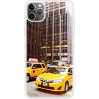 Apple Bedrukt siliconen hoesje compatibel met iPhone 11 Pro Max NY Taxi