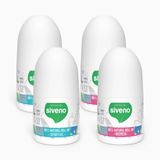 Siveno Natuurlijke Roll-On Deodorant Voordeelset – Sportive & Dames – 4 Stuks