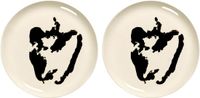 Serax - Ottolenghi Feast - Bord L - Wit/Zwart - 26 Ø - 2 stuks