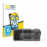 BROTECT Screenprotector 6 Stuks voor DJI Osmo Action 6 Beschermglas transparant