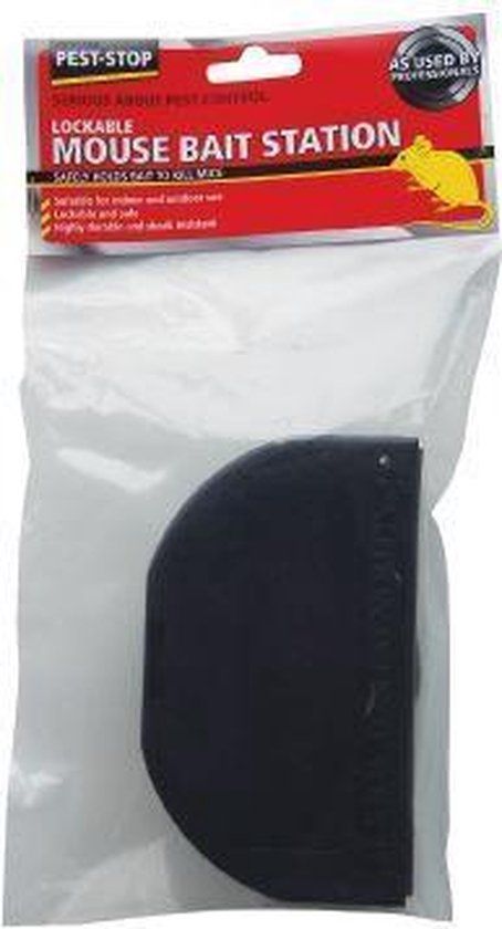 Pest-Stop - Mouse Bait Station - Lokdoos - Zwart