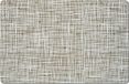 Zeller placemats gestreept - kunststof - 44 x 29 cm - grijs
