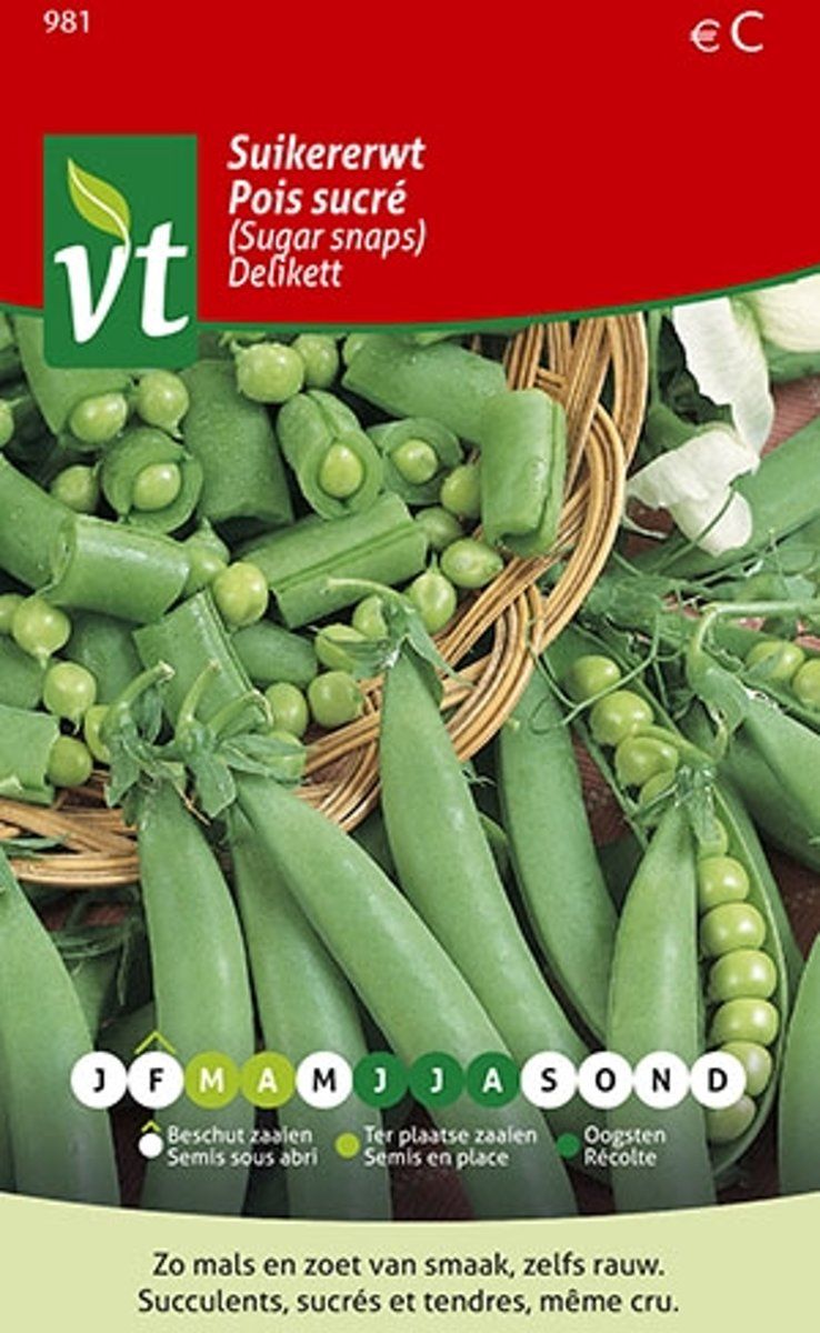 vt zaden - arborix Erwten Delikett - 5411266919817