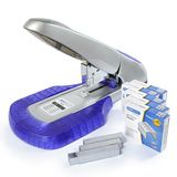 Rapesco 1278 nietmachine AV-69 krachtige mappen en 5.000 stuks 923/15 mm nietjes zilver/paars