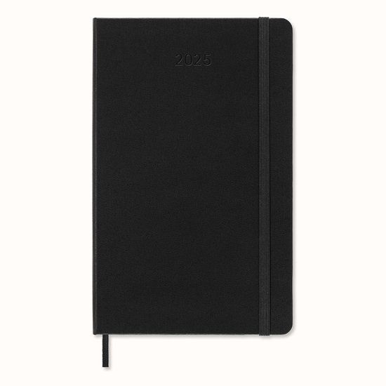 Moleskine 2025 Wekelijkse Agenda Verticaal Large Zwart Hardcover