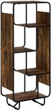 vidaXL Highboard Gerookt eiken 60 x 37.5 x 144 cm Bewerkt hout