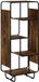 vidaXL Highboard Gerookt eiken 60 x 37.5 x 144 cm Bewerkt hout