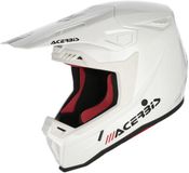 Acerbis Whoops Motocrosshelm - Wit/rood - Maat L (59/60 cm)
