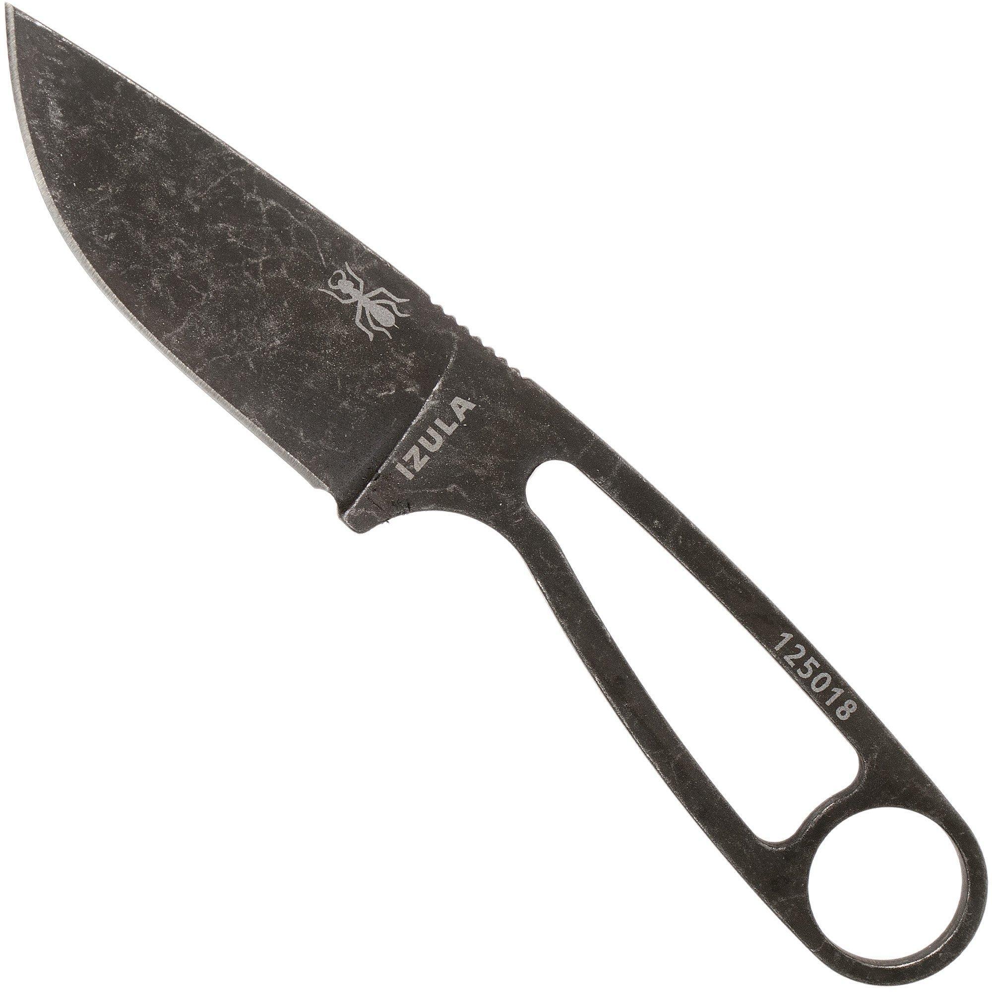 ESEE ESEE Izula Black Oxide IZULA-BBO nekmes met zwarte schede + riemclip