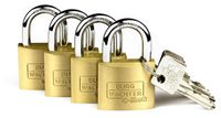 Burg Wächter 6371 Hangslot 30.00 mm Gelijksluitend Messing Sleutelslot