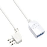 Ewent EW3802 power uitbreiding 5 m 1 AC-uitgang(en) Binnen Wit