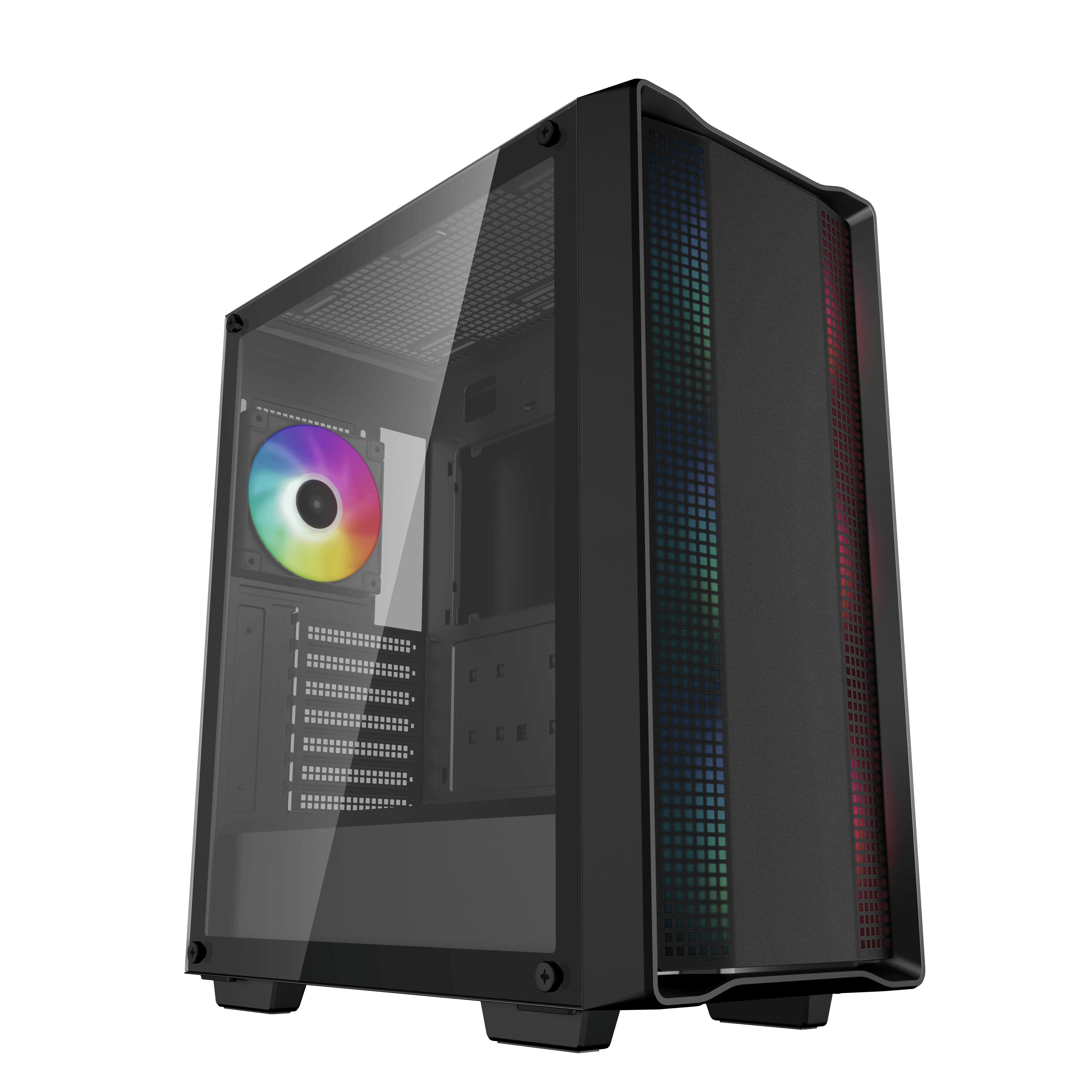 DeepCool CC560 ARGB V2 Midi Tower - Zwart - PC Behuizing - ATX - Gaming - Met RGB