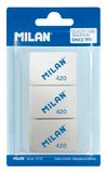 A.C. Milan Blíster 3 gomas de miga de pan 420, Wit