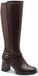 Tamaris WIDE FIT Dames Laarzen 8-85508-47 Mocca Leer/Textiel H-breedte Maat: 36 EU