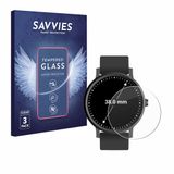 Savvies Glas Screenprotector voor Ronde Displays (ø: 38 mm) - Gehard Beschermglas 9H 3 Stuks