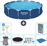 Bestway Rond Steel Pro Zwembad - 396 x 84 cm - Blauw