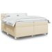 Maison Exclusive - Boxspringbed met matras, crème, 200x200 cm, textiel