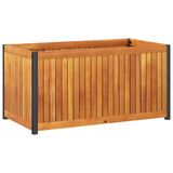 VidaXL Plantenbak 85x45x44 cm acacia massif et acier