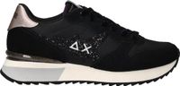 Sun68 Stargirl Glitter Logo Sneaker - Zwart - Leer - Maat 39