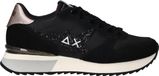 Sun68 Stargirl Glitter Logo Sneaker - Zwart - Leer - Maat 39