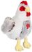 GIPSY TOYS Pluche kip - Met geluid - 22 cm - Wit/bruin