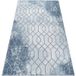 Rugsx - Tapis Acrylique Valencia 3951 Hexagon Bleu / Gris Blue 80x150 cm