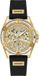 Guess GW0537G2 Heren Polshorloge Quartz Zwart/Goudkleurig Siliconen
