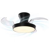 Evolar Plafondventilator met Verlichting - 71 cm - Zwart