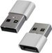 Adaptateur USB vers USB-C sans marque Argent
