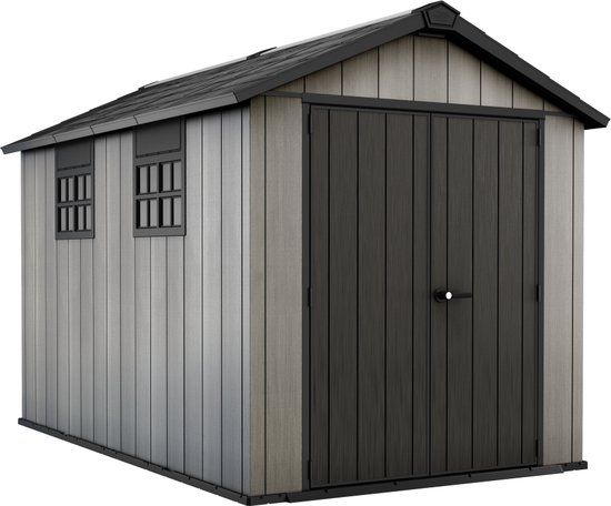 Keter Oakland 7511 Tuinhuis - 229x350x242cm - Grijs