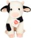 Teddy Hermann Hermann Teddy Knuffeldier Koe - zachte pluche stof - premium knuffels - zwart/wit - 25 cm - Boerderijdieren