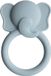 Mushie Siliconen Bijtspeeltje - Bijtringen - Elephant - Blauw licht