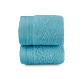 Top Towel Premium - grote badhanddoeken - 2 gezichts- of bidetten - 30 x 50 cm - 100% katoen - 600 gram - aquamarijn