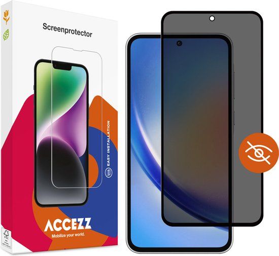 Accezz Privacy Screenprotector - Samsung Galaxy A35 5G - Gehard Glas