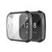 By Qubix Qubix - Geschikt voor Fitbit Versa Lite Soft TPU Case (Volledig Beschermd) - Zwart