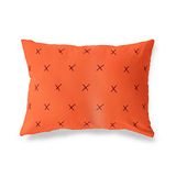 BonaMaison Oranje-Bordeaux Decoratieve Kussensloop, Kussenhoezen Bank, Decoratieve Kussenhoesjes, Kussensloop; Sofa, Slaapkamer, Kantoor, Auto 45x60 Cm - Ontworpen en vervaardigd in Turkije