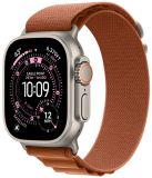 Apple Alpine Loop Band pour l'Apple Watch | 44/45/46/49 mm - Taille L - Terre cuite / Titane noir