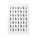 Solstickan Design Torchon Solstickan 50x70 cm Blanc-noir