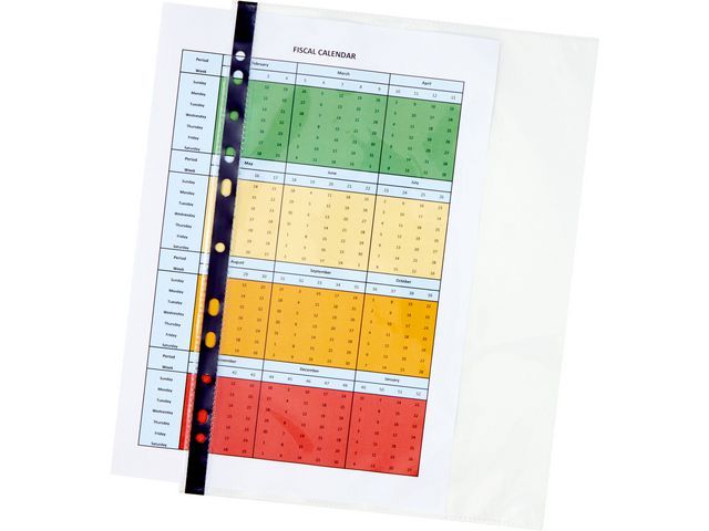 Staples Standard Plus A4 Showtas - Zwart - Transparant