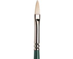 Winsor & Newton Winton Filbert Penseel Maat 1 Varkenshaar Hout Beige/Groen