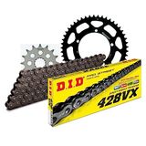Kettingset DID Kettingset staal 428VX / 126 klinknagel slot voor MuZ/MZ RT Classic 125 cc Bj. 2003-2005